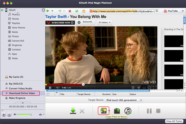 Download and convert online videos to iPod