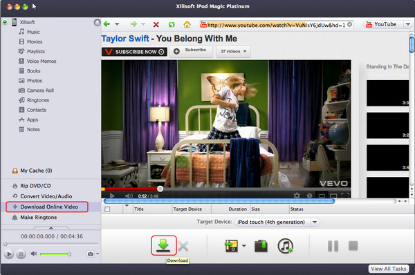 Download and convert online videos to iPod