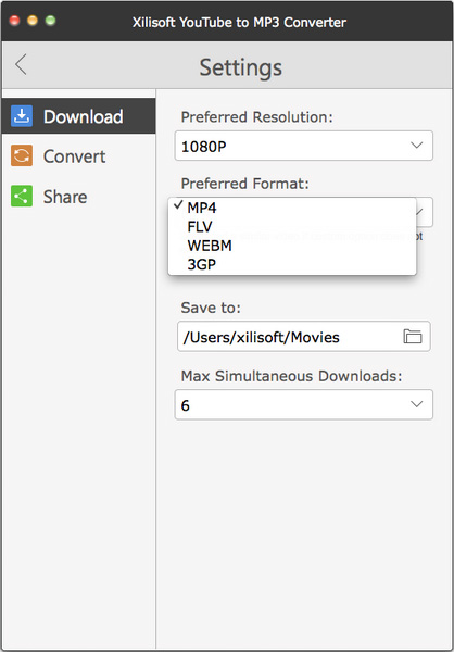 Xilisoft YouTube to MP3 Converter for Mac