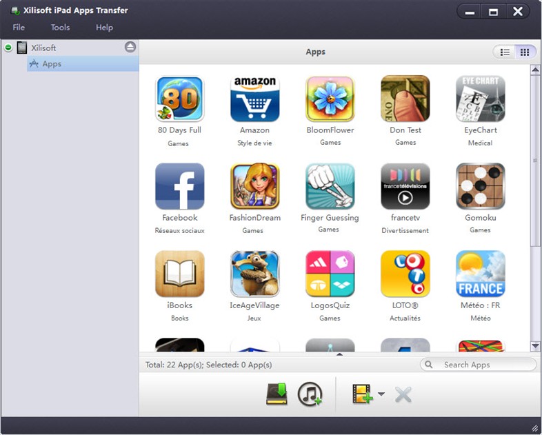 Xilisoft iPad Apps Transfer