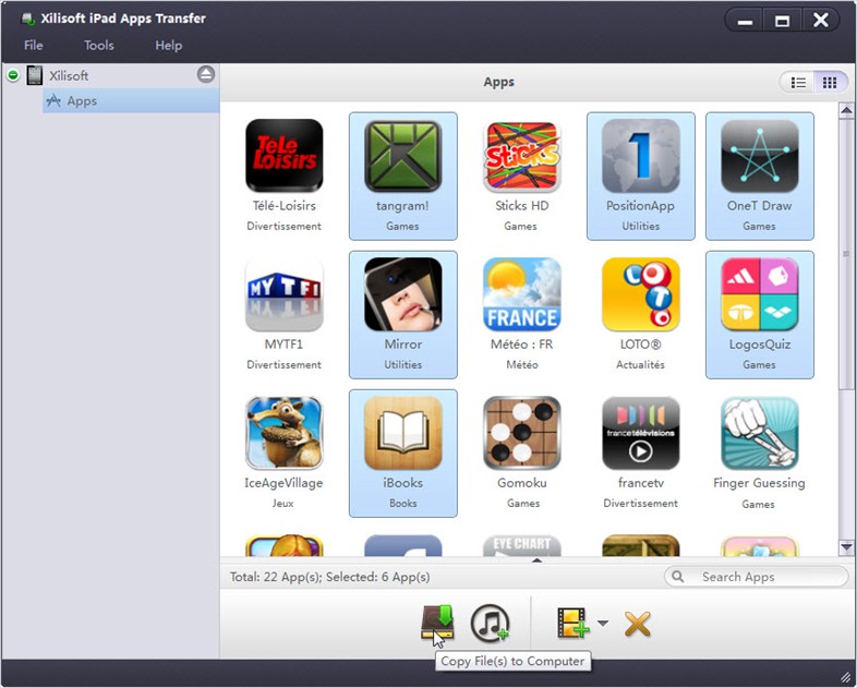 Xilisoft iPad Apps Transfer