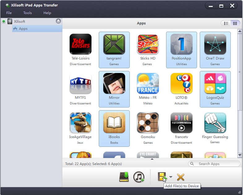 Xilisoft iPad Apps Transfer